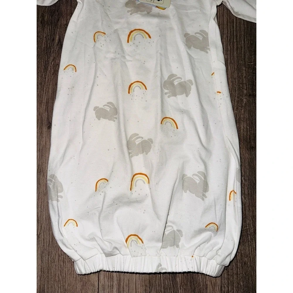 W2 Bunnies By The Bay‎ Gown 0-3 Months Little Sunshine New NWT Orangic